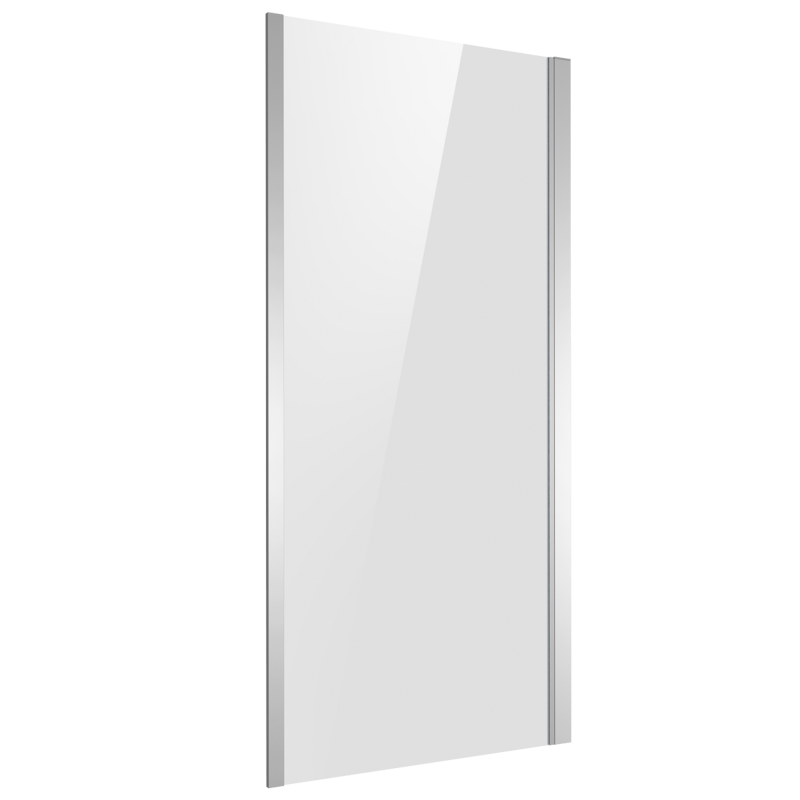 Sealey DH296 Baridi Side Panel for Sliding Shower Doors, 6mm Tempered Glass - Chrome