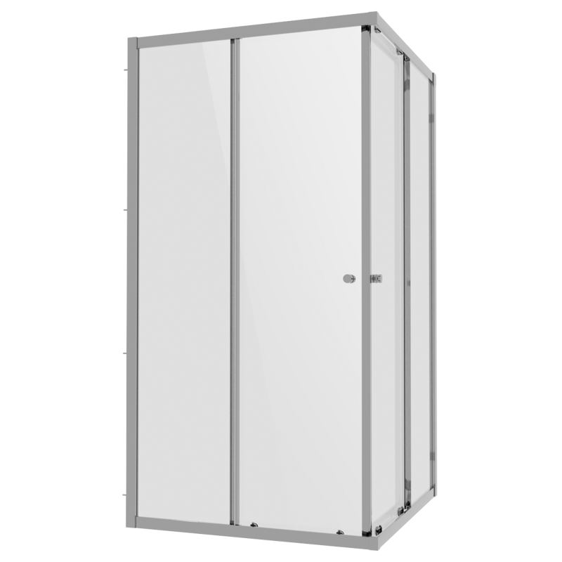 Sealey DH299 Corner Shower Entry Enclosure 900 x 900 x 1850mm with 6mm Tempered Glass - Chrome