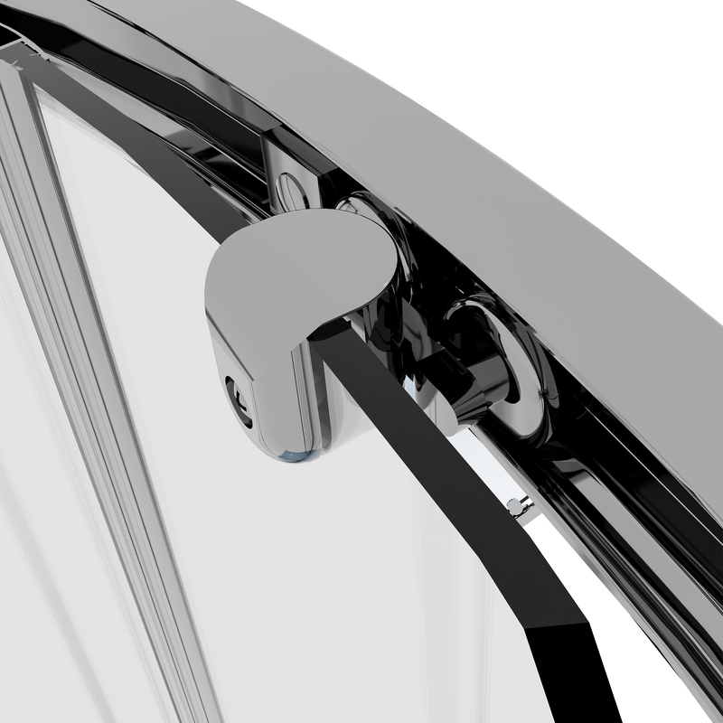 Sealey DH301 Quadrant Shower Entry Enclosure 800 x 800 x 1850mm with 6mm Tempered Glass - Chrome