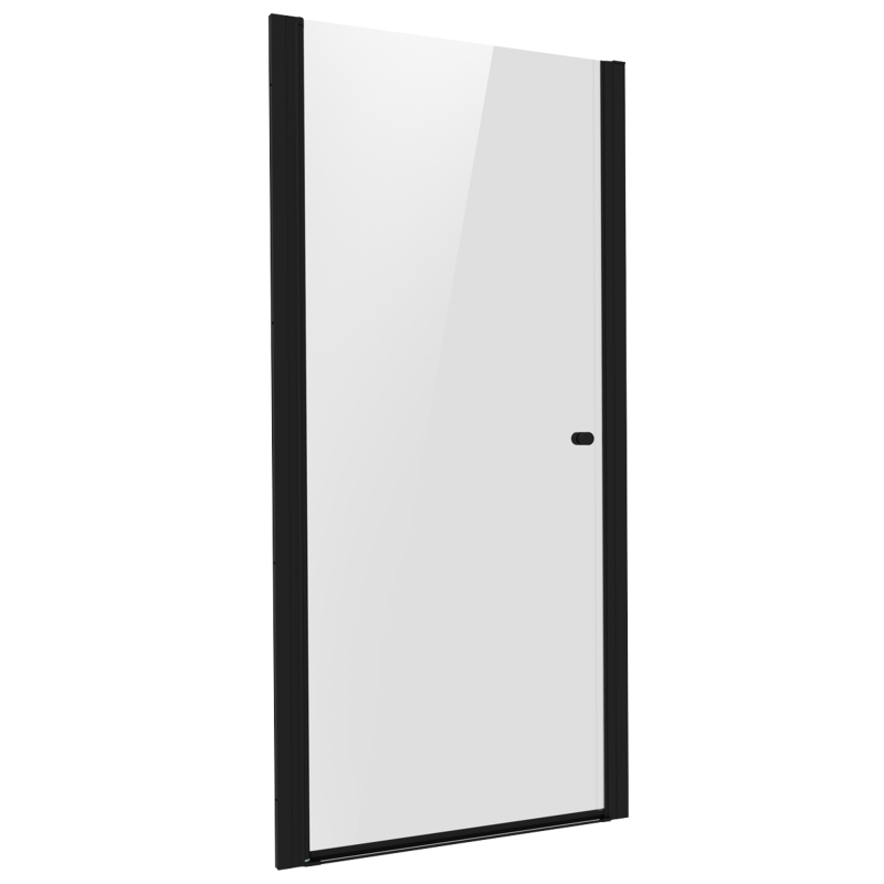Sealey DH304 Pivot Shower Door 800 x 1850mm, 6mm Tempered Glass, Reversible - Black