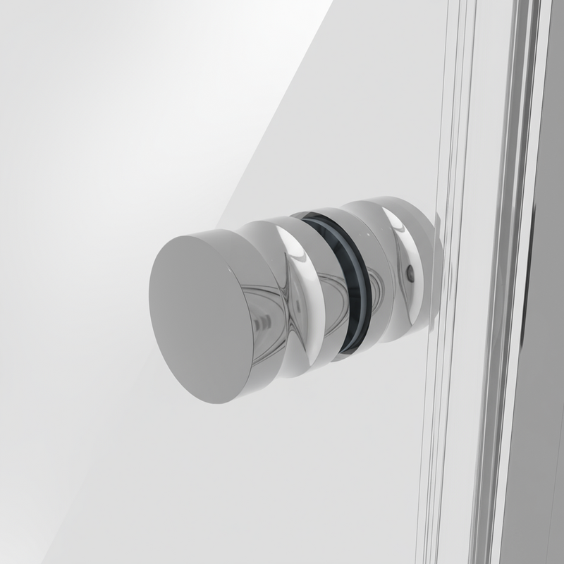 Sealey DH306 Hinged Shower Door 800 x 1850mm, 6mm Tempered Glass, Reversible - Chrome