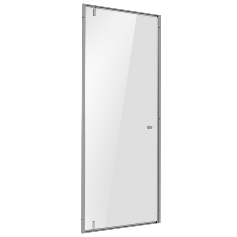 Sealey DH306 Hinged Shower Door 800 x 1850mm, 6mm Tempered Glass, Reversible - Chrome