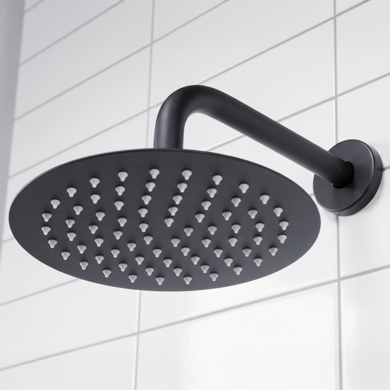 Sealey DH319 Concealed Thermostatic Shower Set, 20cm Round Head  Hand Shower - Black