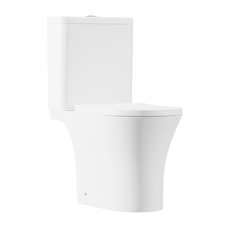 Sealey DH332 Baridi Close-Coupled Toilet with Soft Close Seat, Dual Flush Cistern Rimless Flush White