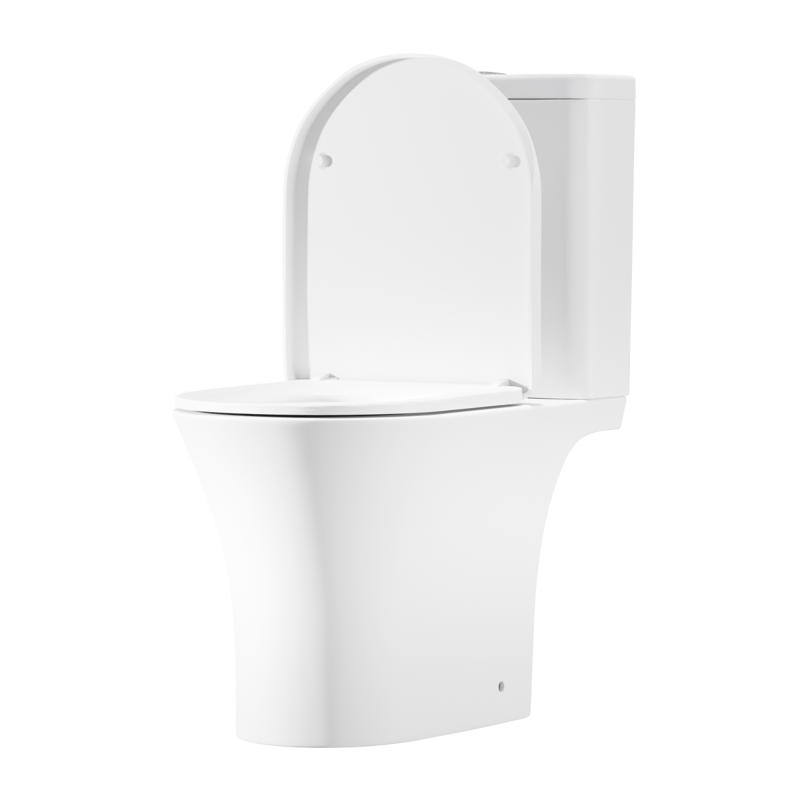 Sealey DH332 Baridi Close-Coupled Toilet with Soft Close Seat, Dual Flush Cistern Rimless Flush White