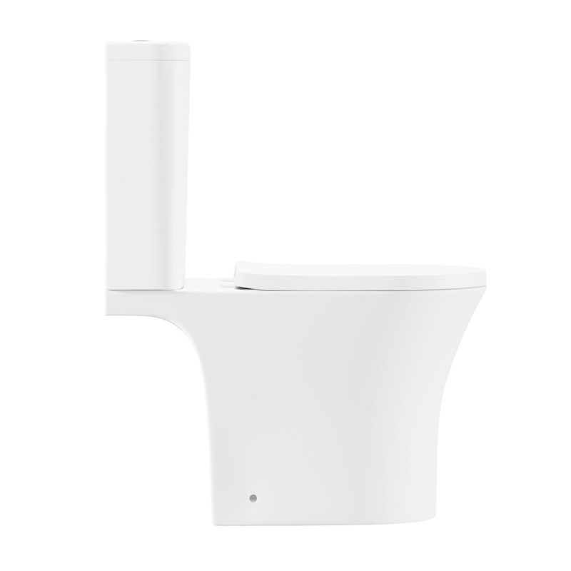 Sealey DH332 Baridi Close-Coupled Toilet with Soft Close Seat, Dual Flush Cistern Rimless Flush White