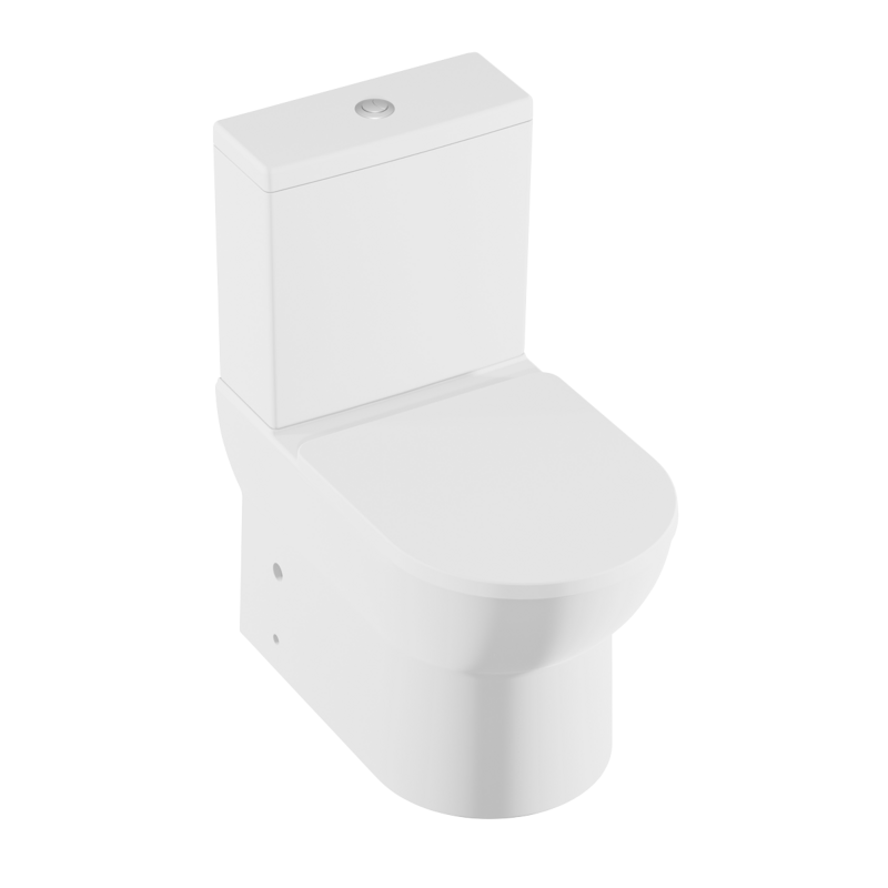 Sealey DH333 Baridi Close-Coupled Toilet with Soft Close Seat, Dual Flush Cistern  Rimless Flush  White