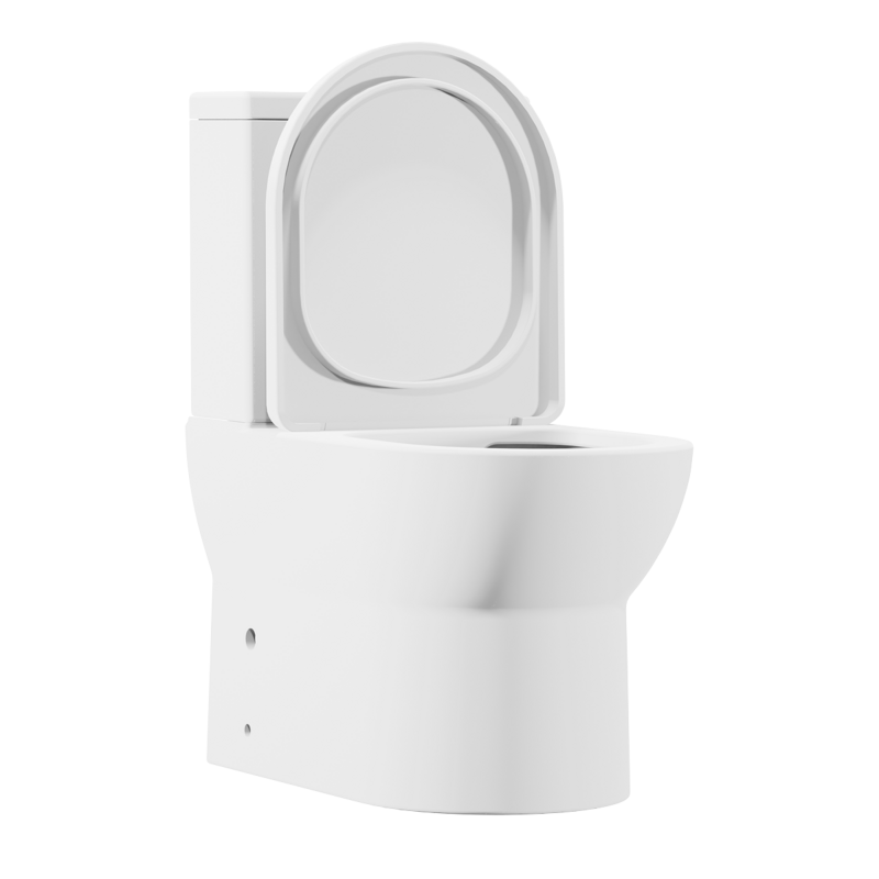 Sealey DH333 Baridi Close-Coupled Toilet with Soft Close Seat, Dual Flush Cistern  Rimless Flush  White