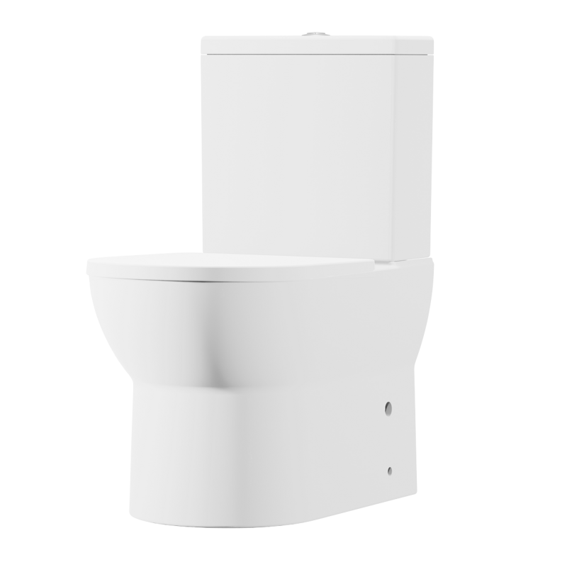 Sealey DH333 Baridi Close-Coupled Toilet with Soft Close Seat, Dual Flush Cistern  Rimless Flush  White
