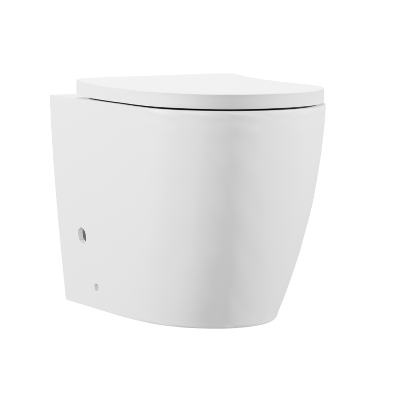 Sealey DH334 Back-to-Wall Toilet with Soft Close Seat Rimless Flush White