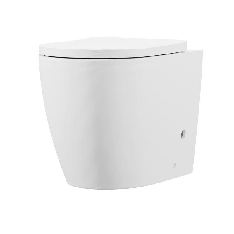 Sealey DH334 Back-to-Wall Toilet with Soft Close Seat Rimless Flush White