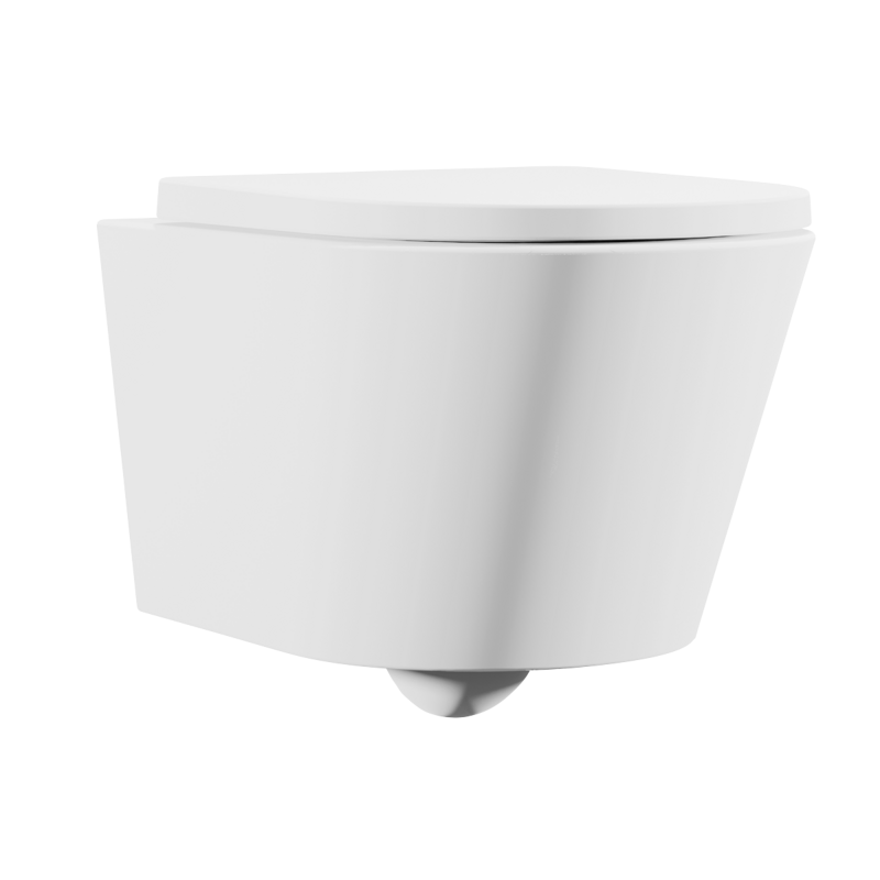Sealey DH335 Wall Hung Toilet with Soft Close Seat Rimless Flush White