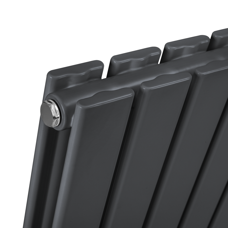 Sealey DH339 Baridi Horizontal Radiator Contemporary Double Flat Panel Design 600 x 560mm Anthracite