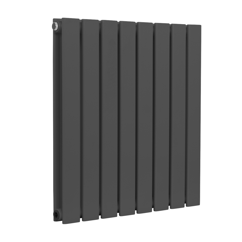 Sealey DH339 Baridi Horizontal Radiator Contemporary Double Flat Panel Design 600 x 560mm Anthracite
