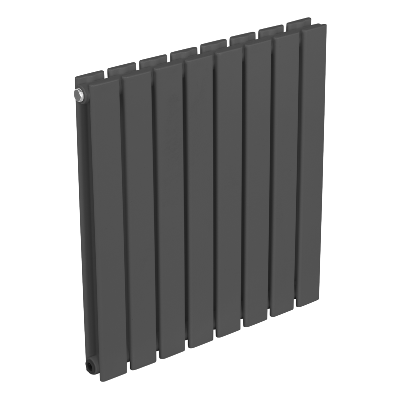 Sealey DH339 Baridi Horizontal Radiator Contemporary Double Flat Panel Design 600 x 560mm Anthracite