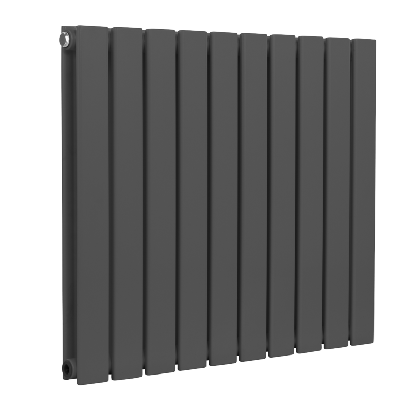 Sealey DH340 Baridi Horizontal Radiator Contemporary Double Flat Panel Design 600 x 700mm Anthracite