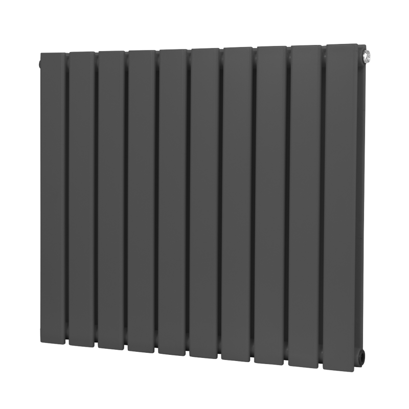 Sealey DH340 Baridi Horizontal Radiator Contemporary Double Flat Panel Design 600 x 700mm Anthracite