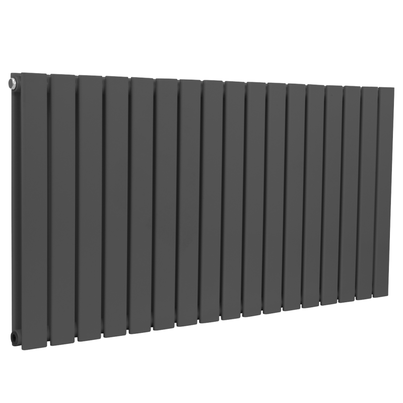 Sealey DH342 Baridi Horizontal Radiator Contemporary Double Flat Panel Design 600 x 1190mm Anthracite