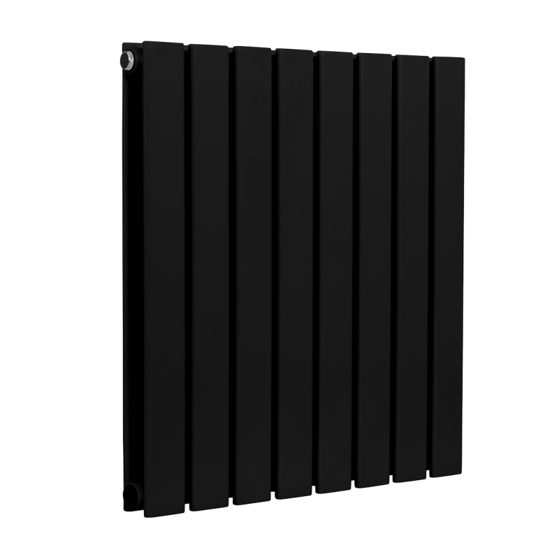Sealey DH344 Baridi Horizontal Radiator Contemporary Double Flat Panel Design 600 x 560mm Black