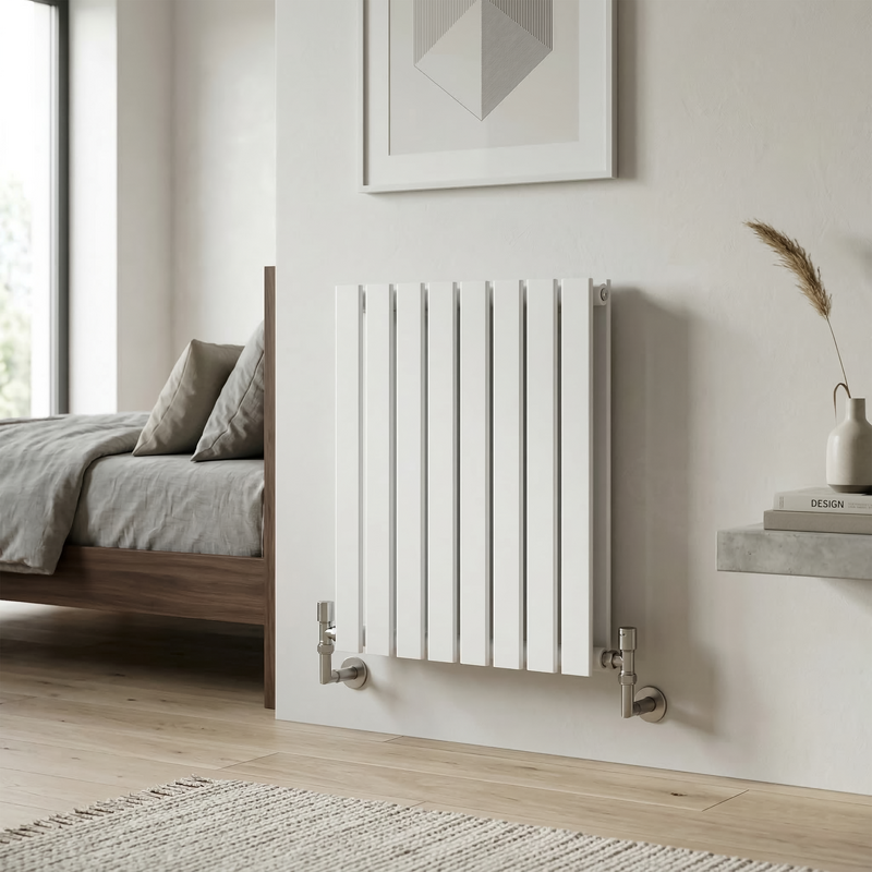 Sealey DH349 Baridi Horizontal Radiator Contemporary Double Flat Panel Design 600 x 560mm White