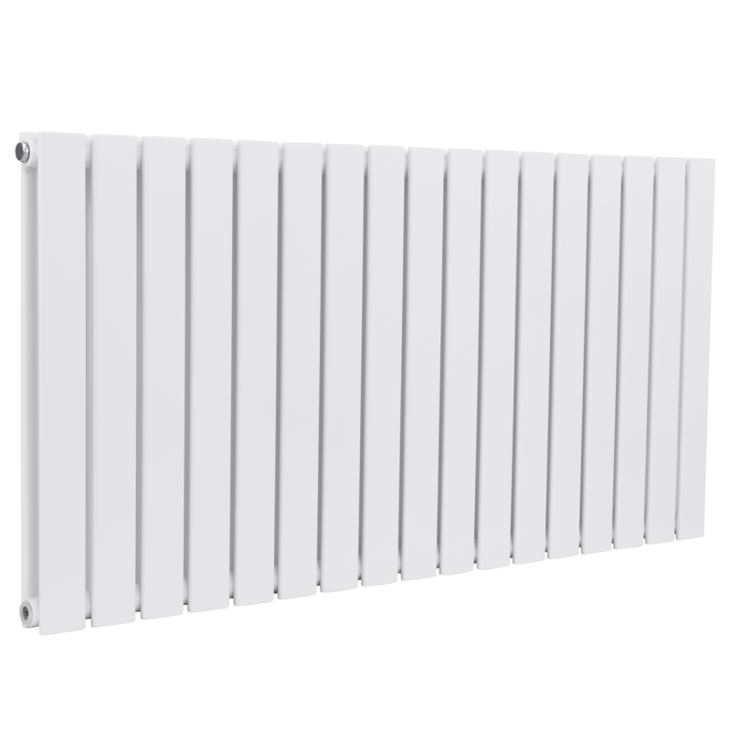 Sealey DH352 Baridi Horizontal Radiator Contemporary Double Flat Panel Design 600 x 1190mm White