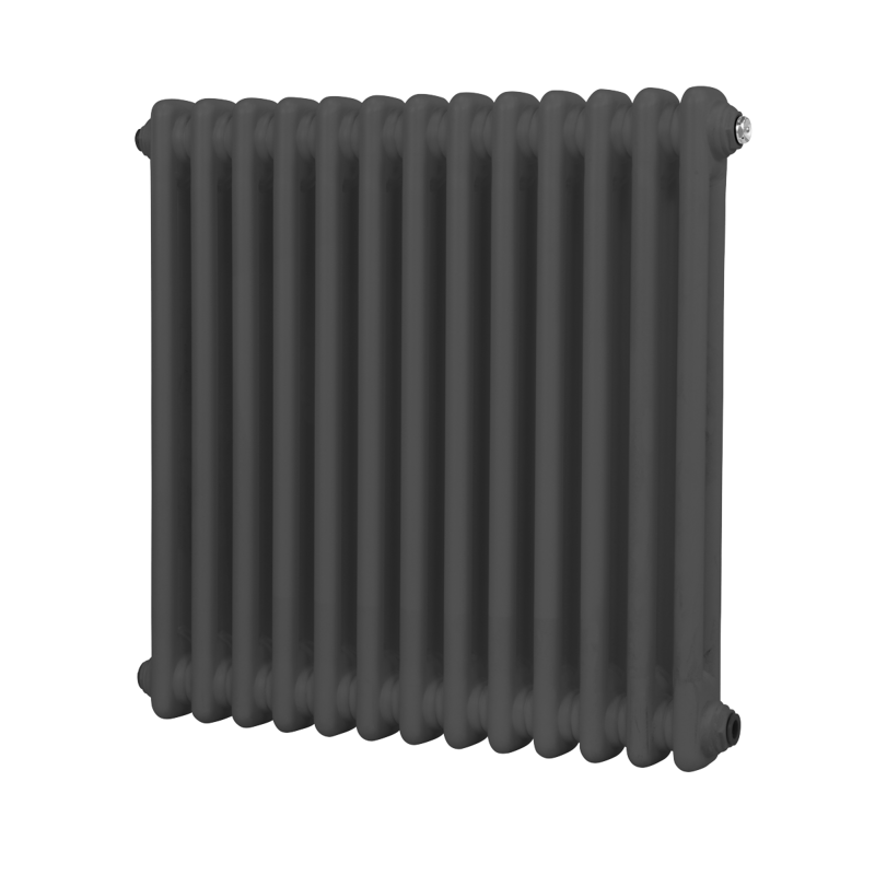 Sealey DH357 Baridi Horizontal Traditional 2 Column Radiator 600 x 607mm Anthracite