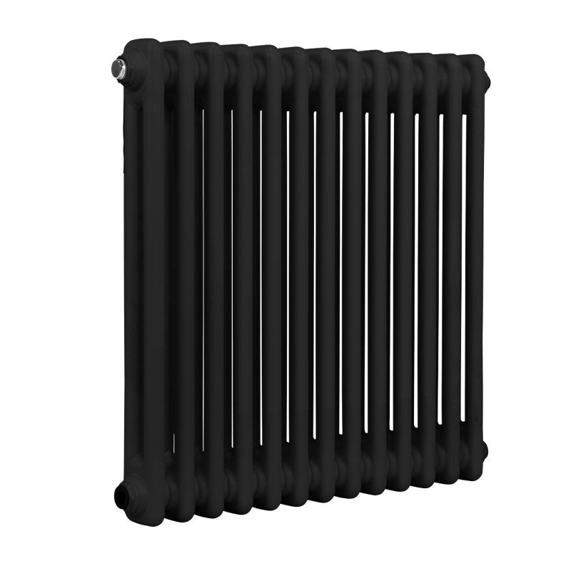 Sealey DH362 Baridi Horizontal Traditional 2 Column Radiator 600 x 607mm Black