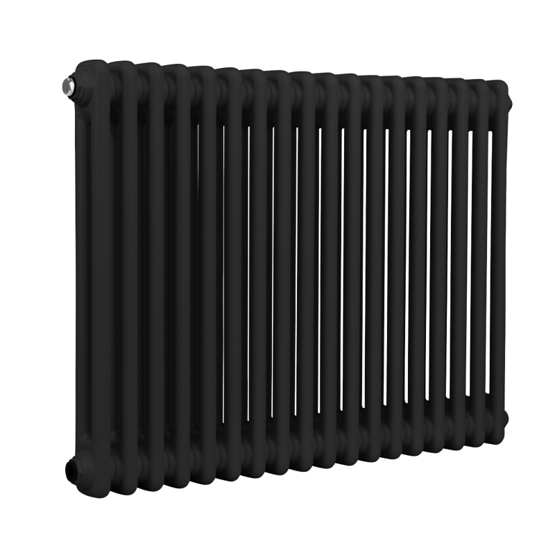 Sealey DH363 Baridi Horizontal Traditional 2 Column Radiator 600 x 832mm Black