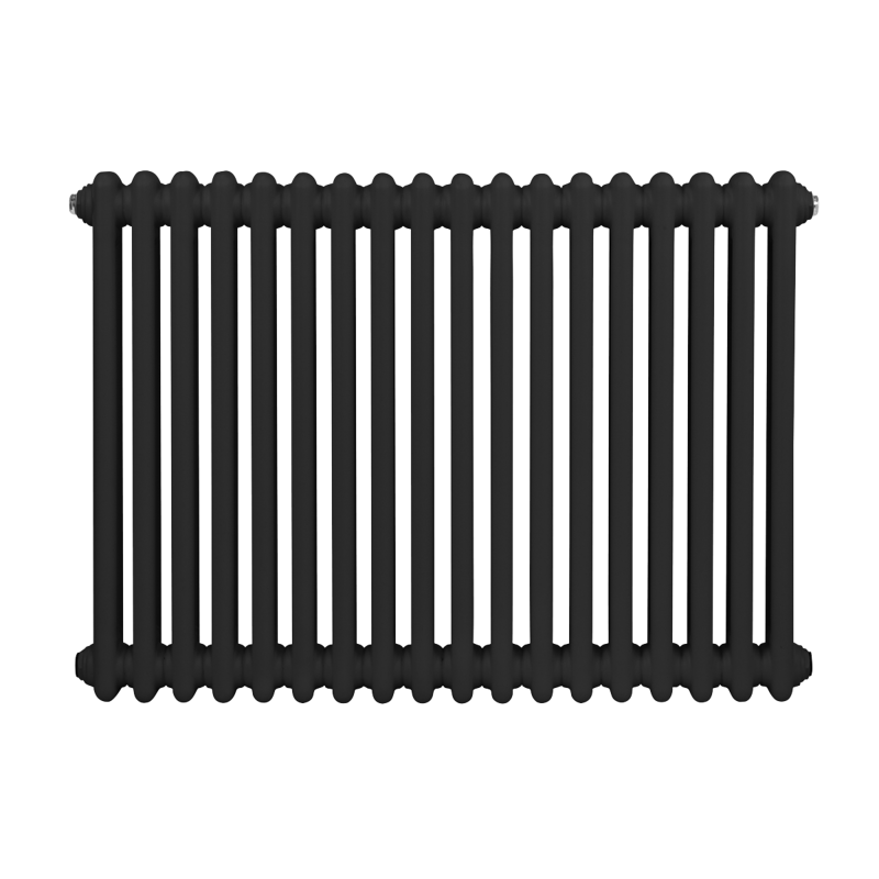 Sealey DH363 Baridi Horizontal Traditional 2 Column Radiator 600 x 832mm Black