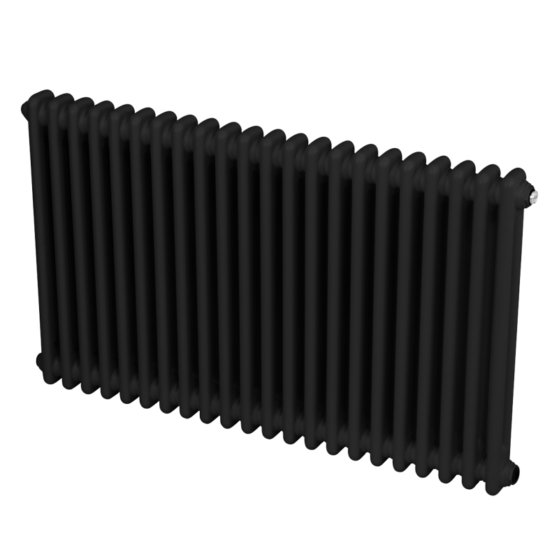 Sealey DH364 Baridi Horizontal Traditional 2 Column Radiator 600 x 1012mm Black