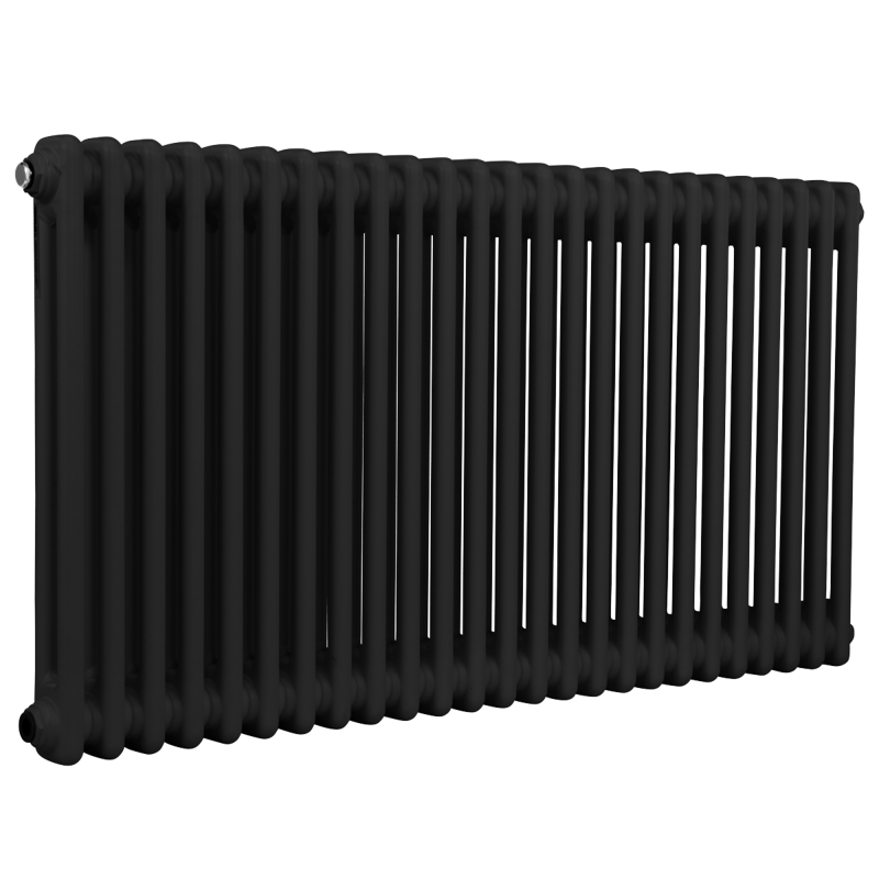 Sealey DH365 Baridi Horizontal Traditional 2 Column Radiator 600 x 1147mm Black