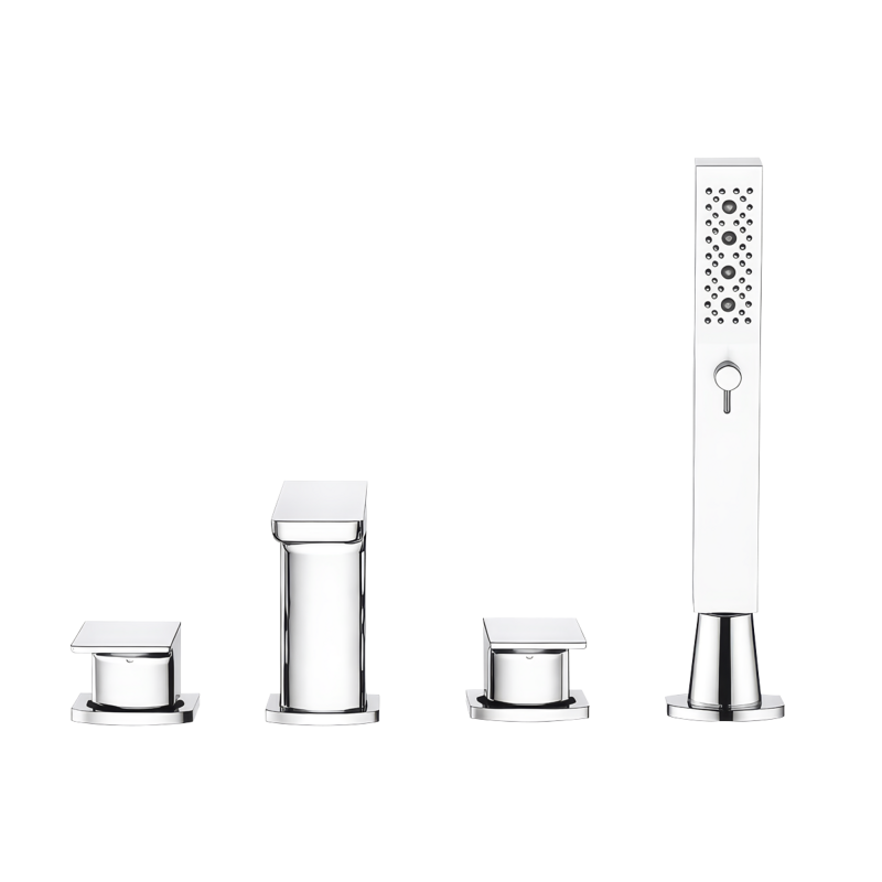 Sealey DH398 Baridi Bath Mounting 4-Hole Mixer Tap with Shower Head - Chrome