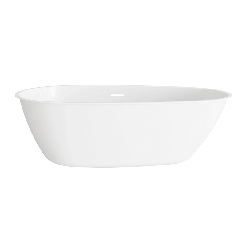 Sealey DH416 Baridi Double-Ended Slim Rim Bath with Overflow System 150cm Gloss White