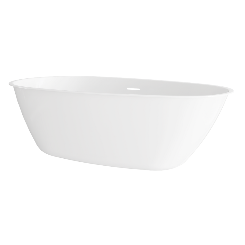 Sealey DH417 Baridi Double-Ended Slim Rim Bath with Overflow System 160cm  Gloss White