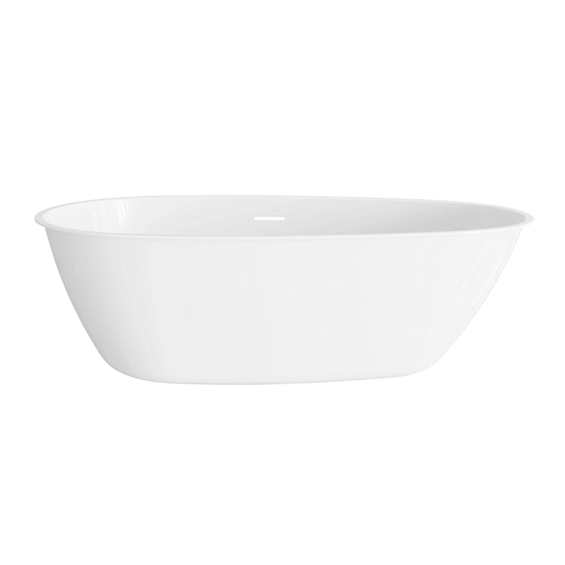 Sealey DH417 Baridi Double-Ended Slim Rim Bath with Overflow System 160cm  Gloss White
