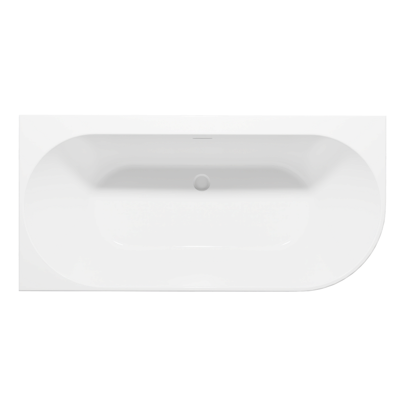 Sealey DH425 Baridi Left-Hand Corner Slim Rim Bath with Overflow System 170cm Gloss White