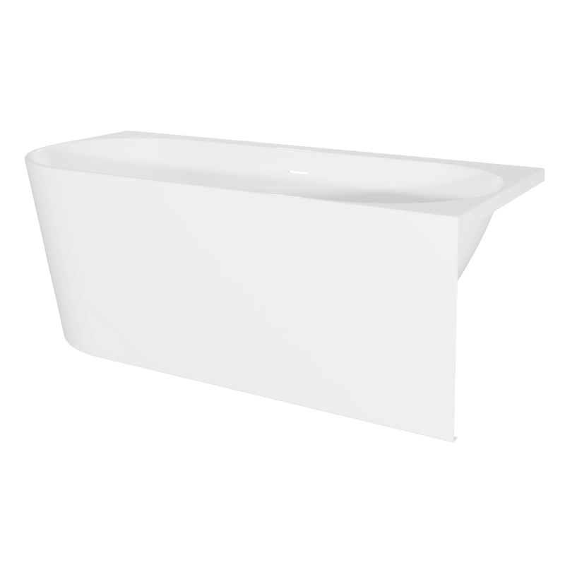 Sealey DH426 Baridi Right-Hand Corner Slim Rim Bath with Overflow System 150cm Gloss White
