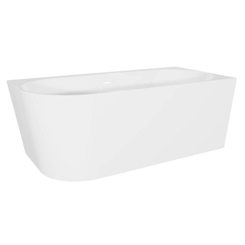 Sealey DH428 Baridi Right-Hand Corner Slim Rim Bath with Overflow System 170cm Gloss White