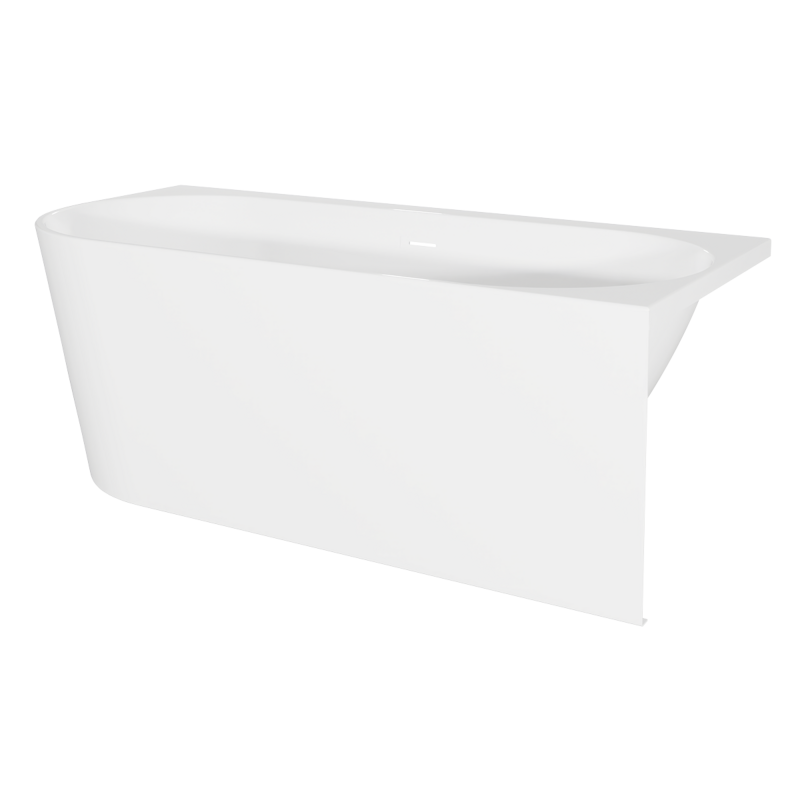 Sealey DH428 Baridi Right-Hand Corner Slim Rim Bath with Overflow System 170cm Gloss White