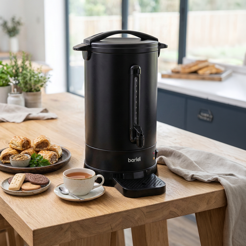 Sealey DH431 Baridi Hot Water Boiler/Tea Urn, 20L Capacity - Black