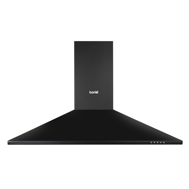 Sealey DH59 Baridi Cooker Hood, Chimney Style with Carbon Filters 90cm - Black