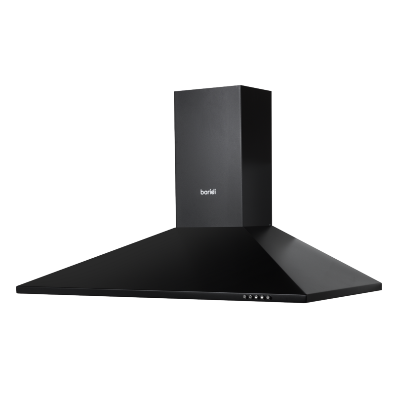 Sealey DH59 Baridi Cooker Hood, Chimney Style with Carbon Filters 90cm - Black