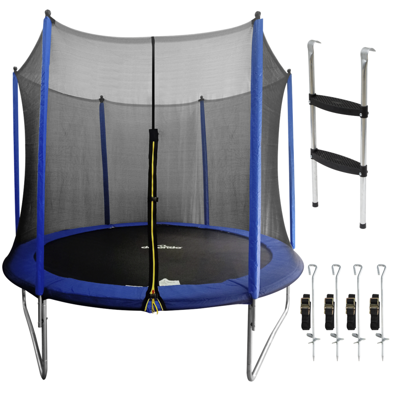 Sealey DL94 Dellonda Heavy-Duty Outdoor Trampoline with Safety Enclosure Net, Anchors  Ladder 10ft