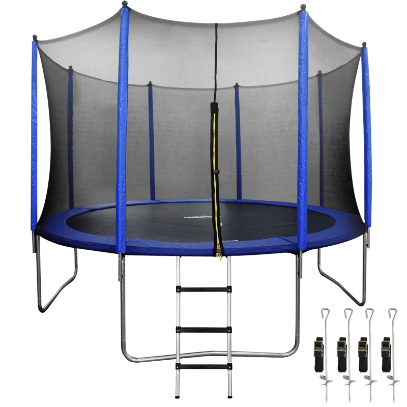 Sealey DL95 Dellonda Heavy-Duty Outdoor Trampoline with Safety Enclosure Net, Anchors  Ladder 12ft