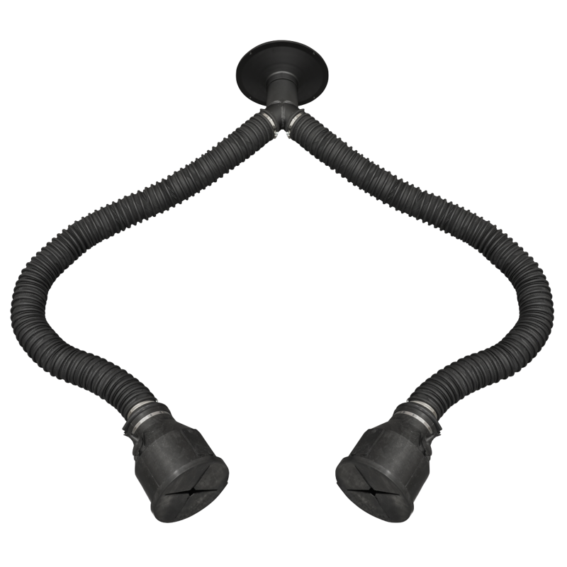 Sealey EFS/93TP Twin Pipe 1.65m Exhaust Extractor Hose for EFS/93