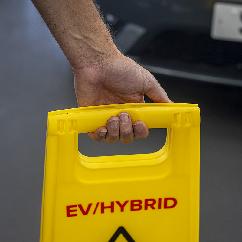 Sealey EV19 EV/Hybrid Floor Warning Signs - Pack of 2