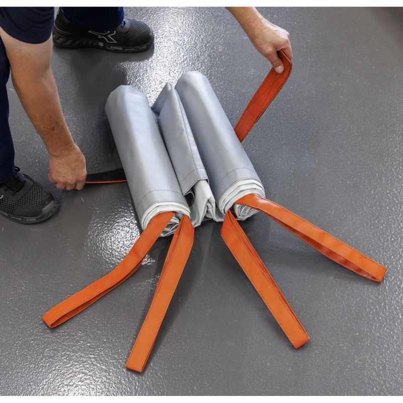 Sealey EV500S Silicone-Coated Lithium Battery Fire Safety Blanket 3 x 4m