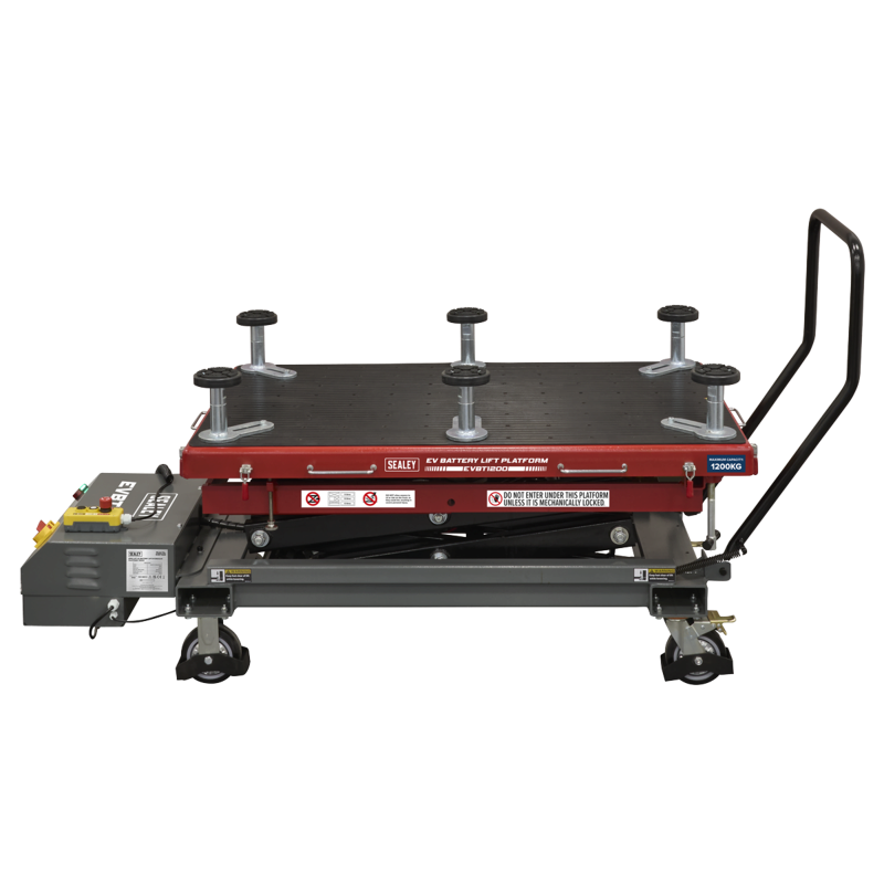 Sealey EVBT1200 High Lift EV Battery Lift/Hydraulic Platform Truck 1200kg Capacity