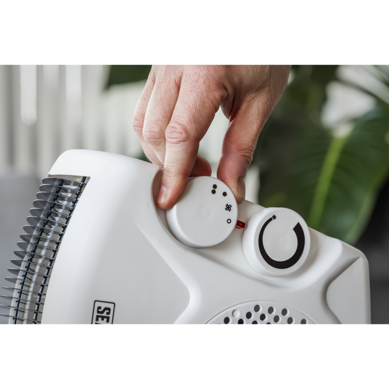 Sealey FH2010 Fan Heater 2000W/230V 2 Heat Settings  Thermostat