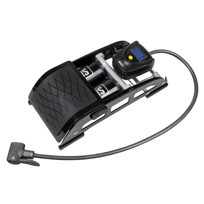 Sealey FP9D Twin Barrel Digital Foot Pump